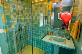 Pool Bathroom after/before