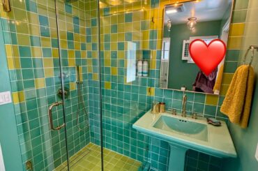 Pool Bathroom after/before