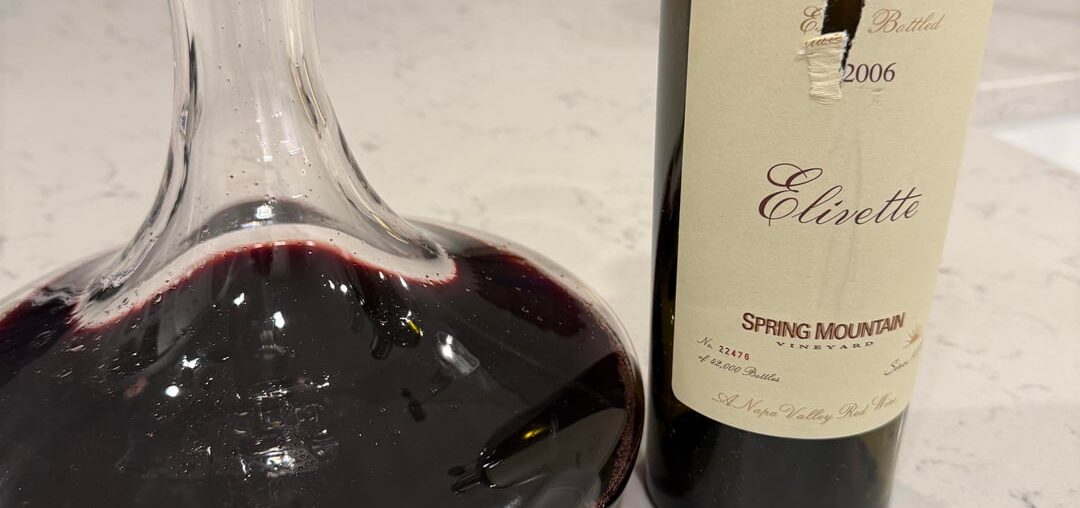 2006 Elivette- Spring Mountain- Napa Cab