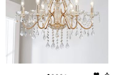 Chandelier in the bedroom?