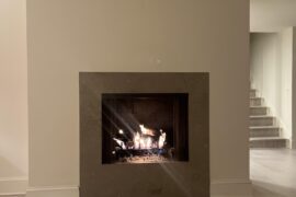Fireplace wall