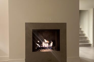 Fireplace wall
