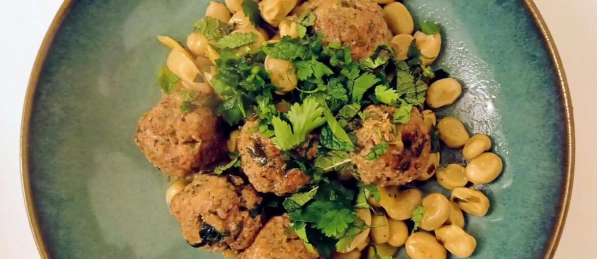 Meatballs with broad beans and lemon [an Ottolenghi recipe]