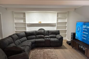 First house, single guy. What to put on these shelves and above the fireplace?