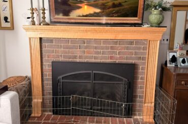 Looking for advice on what to do with my fireplace /mantle. Details below