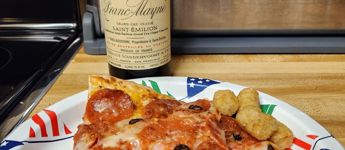 Two day old pizza and a 1970 St Emillion. Did I nail the pairing?