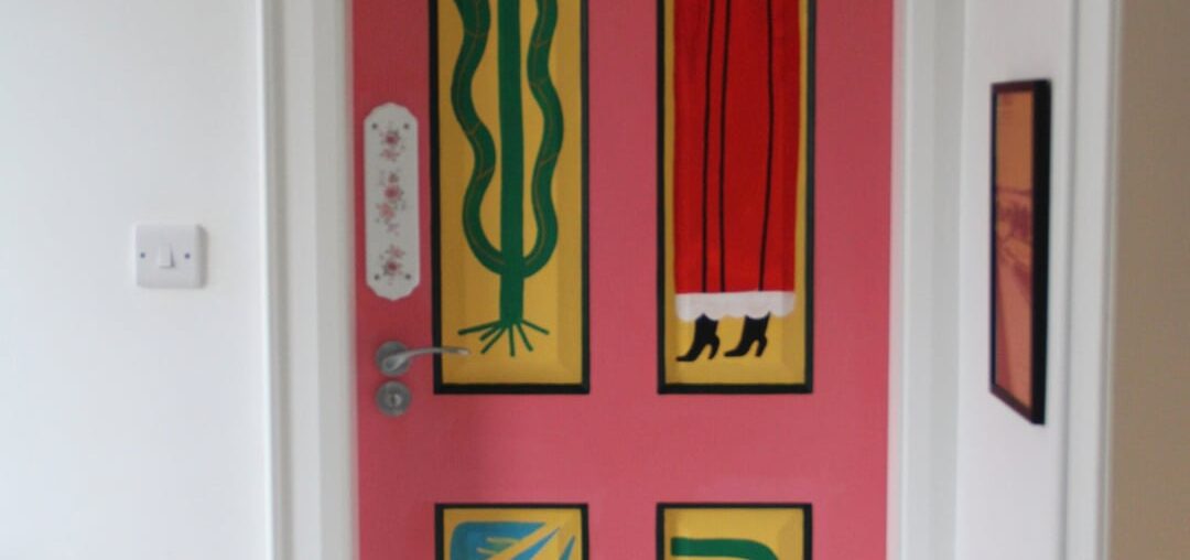 Painted my upstairs doors to add some colour to a very gloomy January