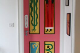 Painted my upstairs doors to add some colour to a very gloomy January