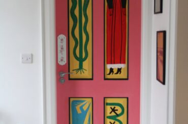 Painted my upstairs doors to add some colour to a very gloomy January