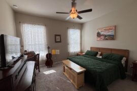 What to paint my bedroom? (Also where to put floating shelves?)