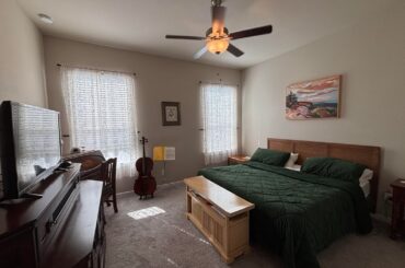 What to paint my bedroom? (Also where to put floating shelves?)