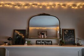 How do I add these stars to the wall above the mantel without it looking odd?