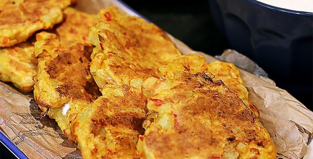 Galettes de pomme de terre avec sa sauce