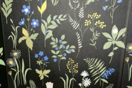 Which color should I paint my room with this wallpaper as the accent wall