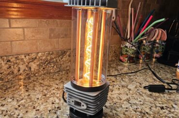 cylinder lamp I made for the garage