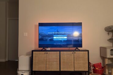 Gallery poster wall around TV - frame question