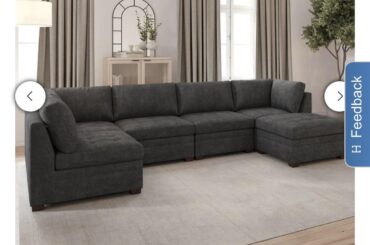 What color furniture would look good with this grey sofa?