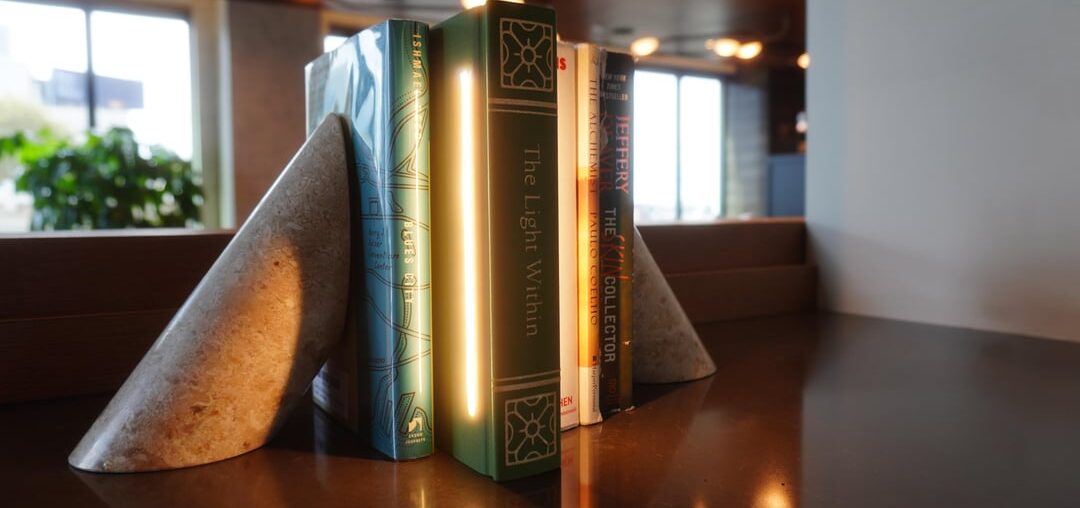 I made these bookshelf lamps that highlight my book collection