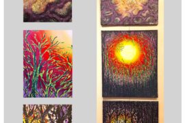 Group #5
All paintings in GROUP #5 are 24-by-30 acrylics on canvas with textured pastes and mixed media. This group of around 50 pieces centers on highly textured content. Posting them online in small sizes reduces the visible detail, so I've included close-up images to highlight... .....