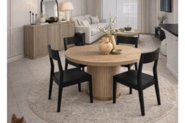 What can I do / change to make this room flow better? The table under the tv will be changed to maybe the same color as the coffee table? Used chat gpt , the sideboard table and couch are the only forsure things I’m keeping because I bought them already