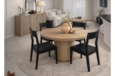 What can I do / change to make this room flow better? The table under the tv will be changed to maybe the same color as the coffee table? Used chat gpt , the sideboard table and couch are the only forsure things I’m keeping because I bought them already