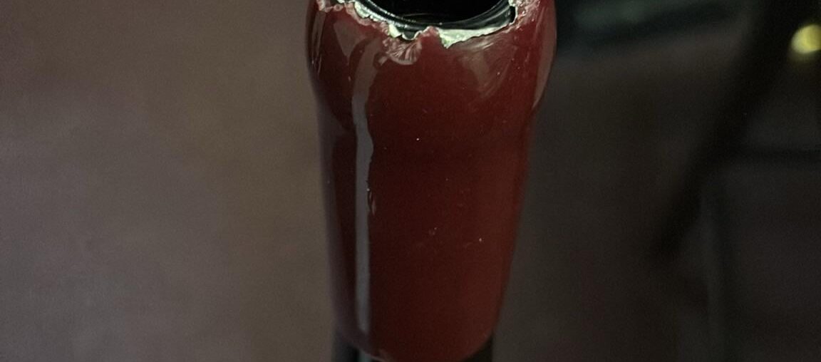 Has anyone ever seen wax over a foil capsule?