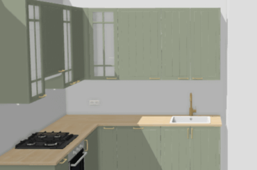 Help with space left beside kitchen