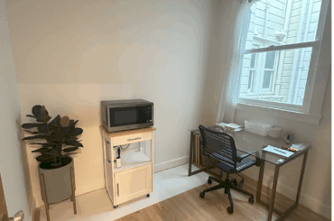 I'd love to stop both working and eating at my dining room table in my studio!