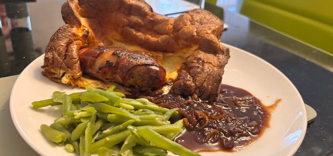 Pigs in blankets toad in the hole