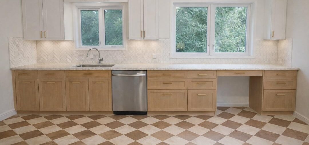 Kitchen checkerboard tile floor colour recommendations? Kitchen checkerboard tile floor colour recommendations?