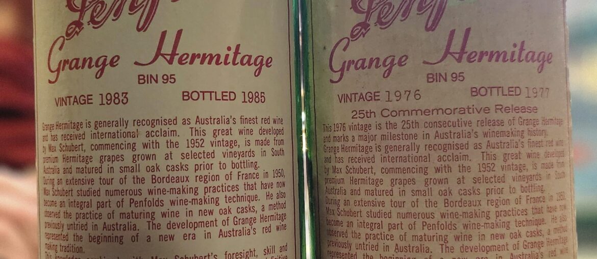 '76 & '83 Penfolds Grange