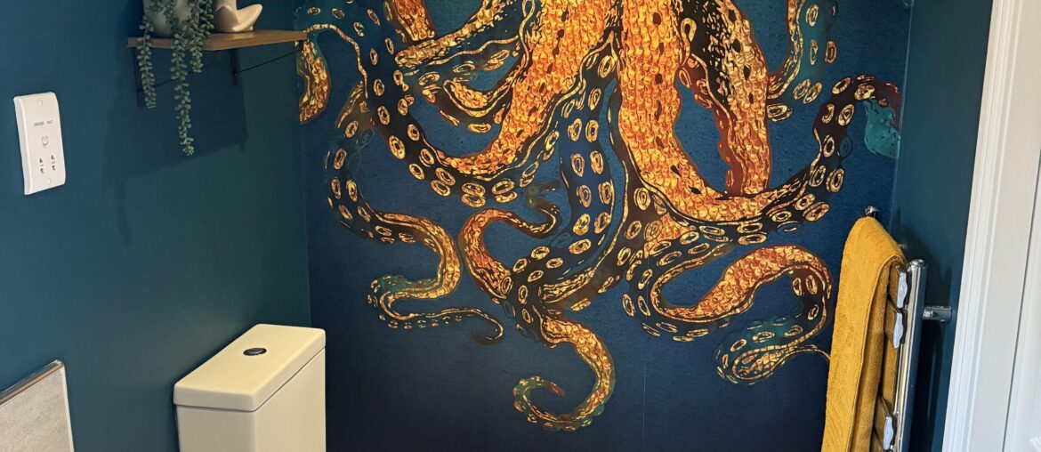 There is an octopus in my bathroom!