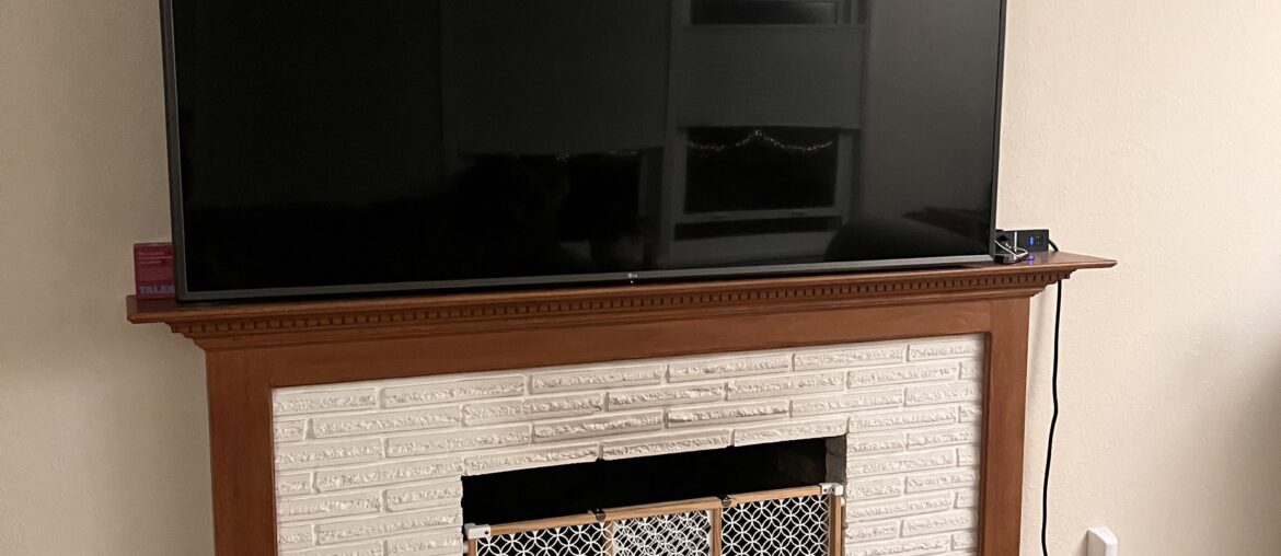 Any ideas to cover that huge TV?