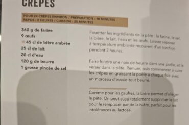 Avis sur cette recette de pâte à crêpes (issue d’un livre)?