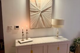 The After -> Before -> Before of updating my litterbox enclosure thanks to help on this sub!