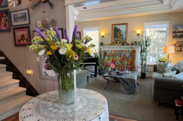 Sunny room on a cold winter day