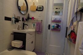 Painted ceiling advice for tiny bathroom