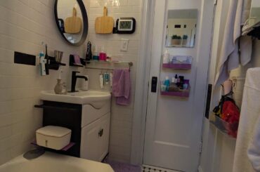 Painted ceiling advice for tiny bathroom