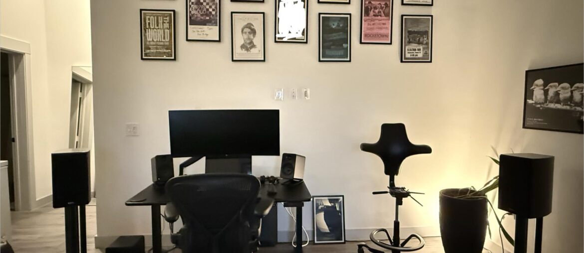 working on office wall in apartment. what should i do for lighting?