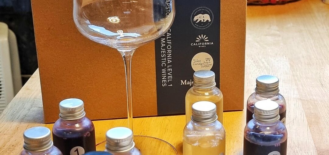 My Capstone California Wine Certification samples have arrived