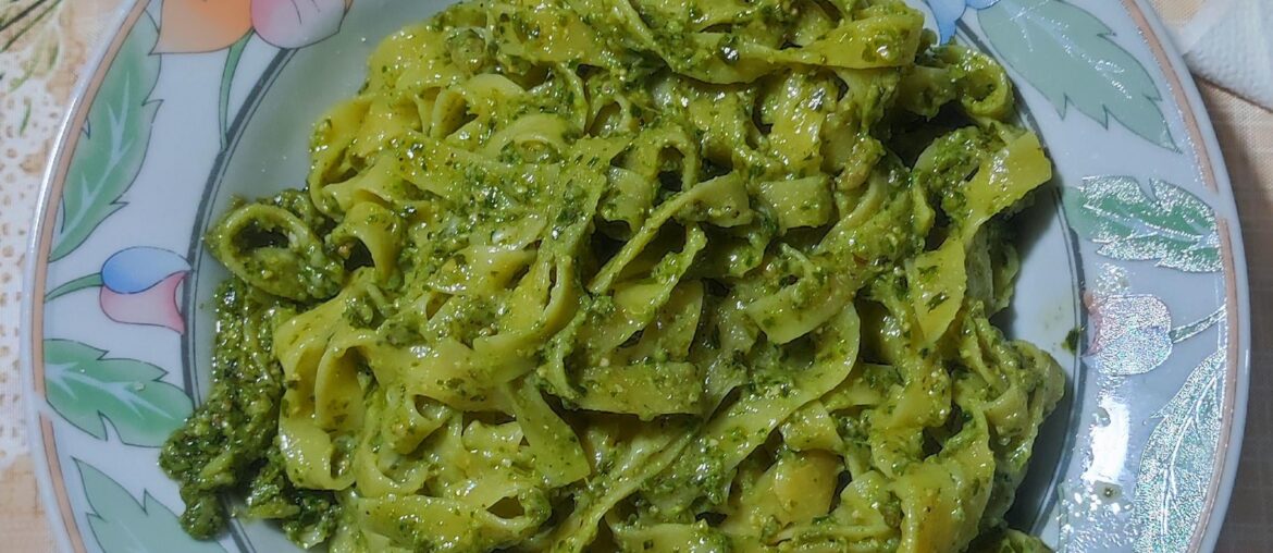 Gluten free pesto pasta!