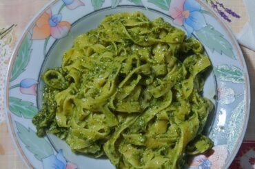 Gluten free pesto pasta!