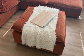 HELP me decide on a rug for this burnt orange couch plssss