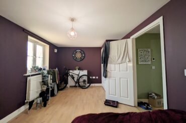 Just painted my bedroom mind the mess. It's a work in process new flat.