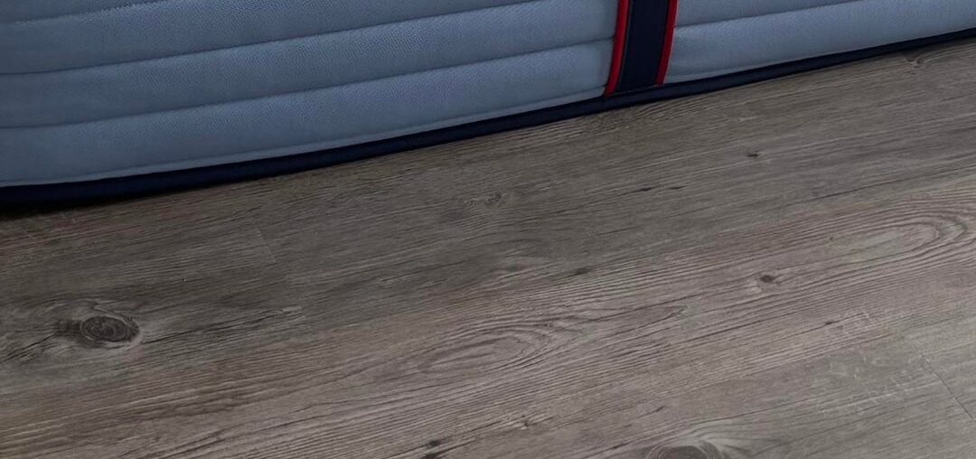 Grey fake wood floors :(