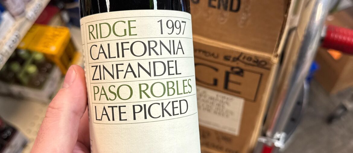Ridge ‘97 Zinfandel