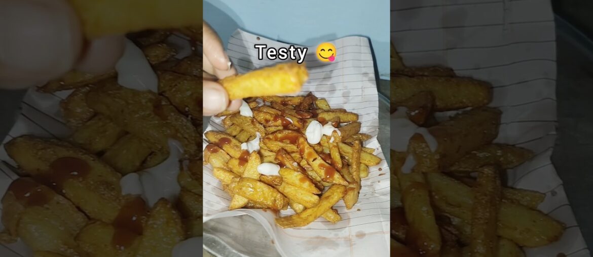 Perfect Crispy French Fries 🤤 | Secret Trick Revealed!#food #recipe #frenchfries #foodie #shorts