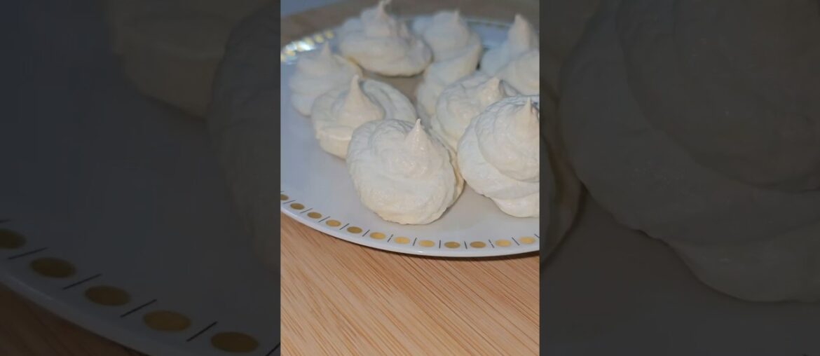French Meringue Recipe | Only 3 Ingredients (Recipe in Description) #meringue #recipe #practical