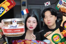 Mon mari essaye des produits de France ! 🇫🇷