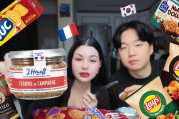 Mon mari essaye des produits de France ! 🇫🇷